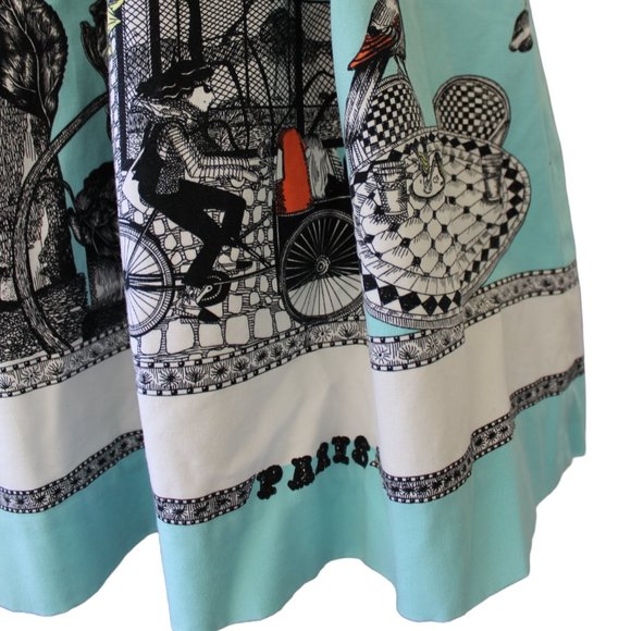 Anthropologie Florence Balducci Paris Cityscape Skirt; Size 2 - Picture 9 of 12